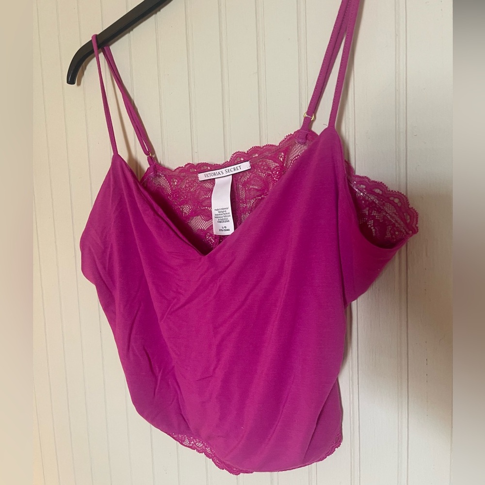 Victoria's Secret Fuchsia Lace Cami